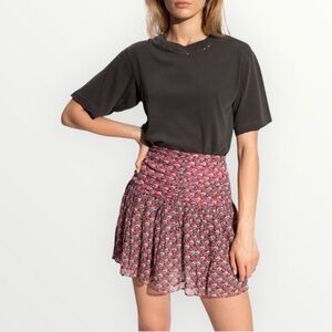 Zadig & Voltaire Javala Skull Mini Skirt Rocker Chic French Muse XS Size 2 (34)